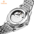 Men′s Silver-Tone Fashion Stainless Steel Mechanical Watches 72476